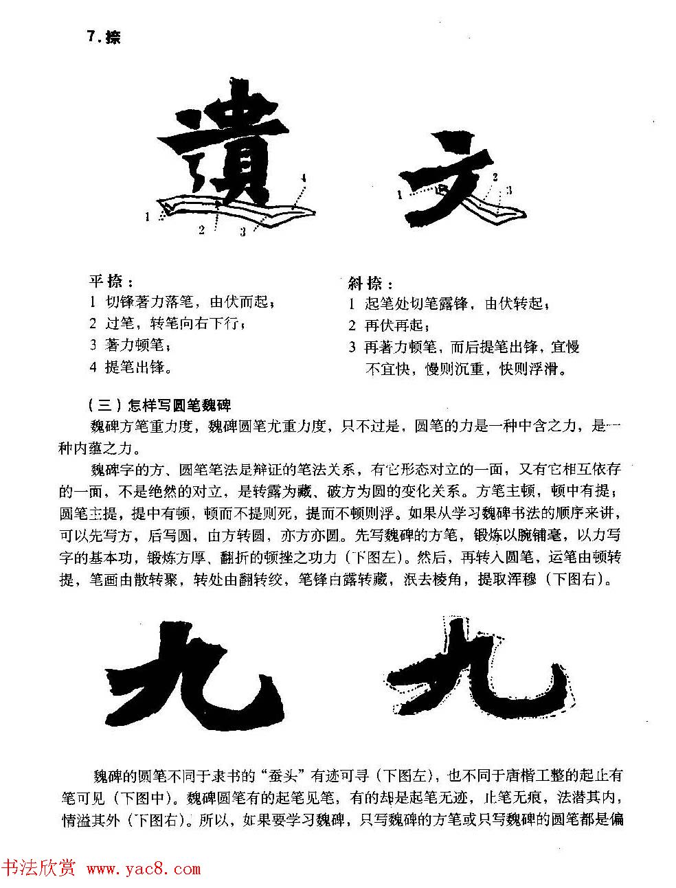 图文教材_怎样写魏碑与怎样临习张猛龙碑