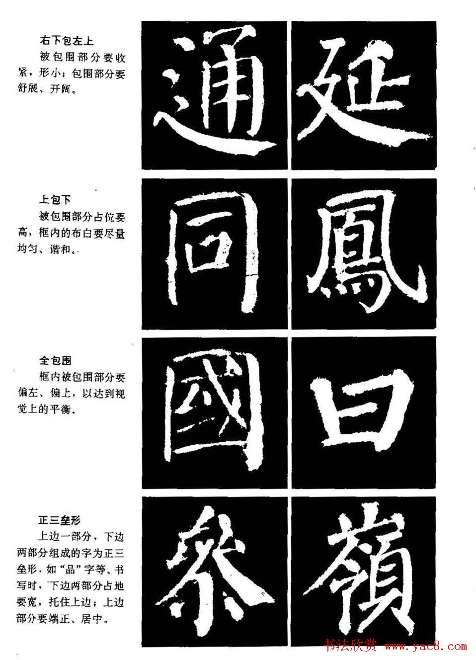 颜勤礼碑的笔画写法及部首组合法