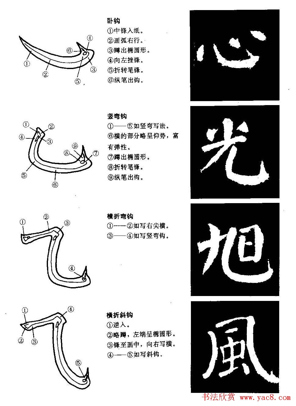 颜勤礼碑的笔画写法及部首组合法