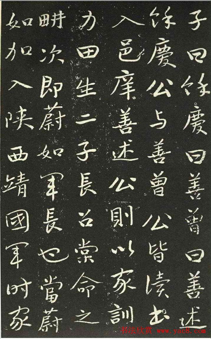 于右任书法欣赏《长安孙善述墓表》