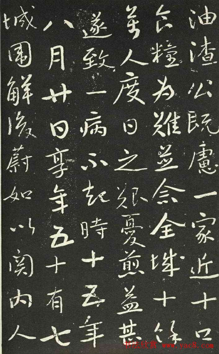 于右任书法欣赏《长安孙善述墓表》