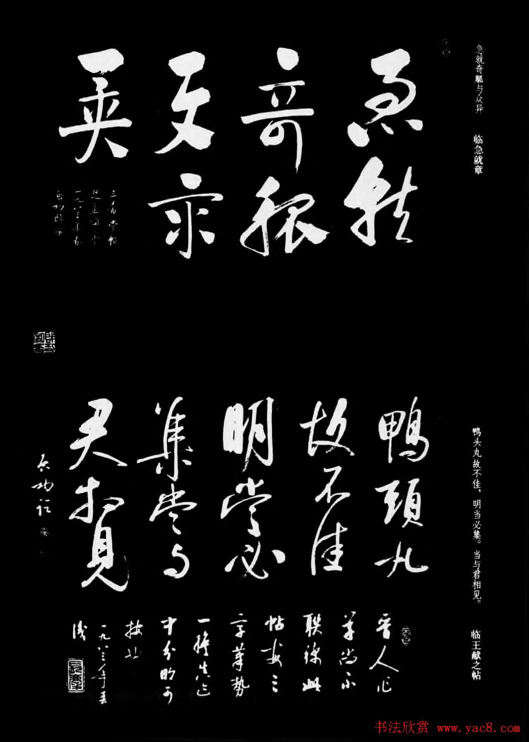 现代书法作品集《启功书法选》