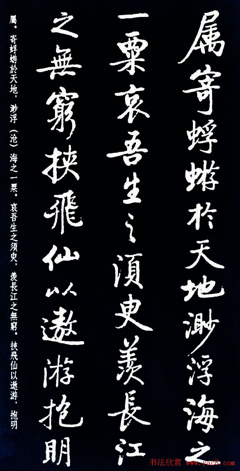 启功书法《临苏东坡前后赤壁赋》