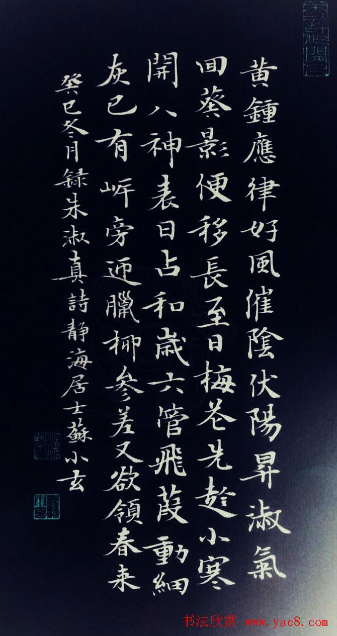 徐州苏小玄楷书书法作品欣赏