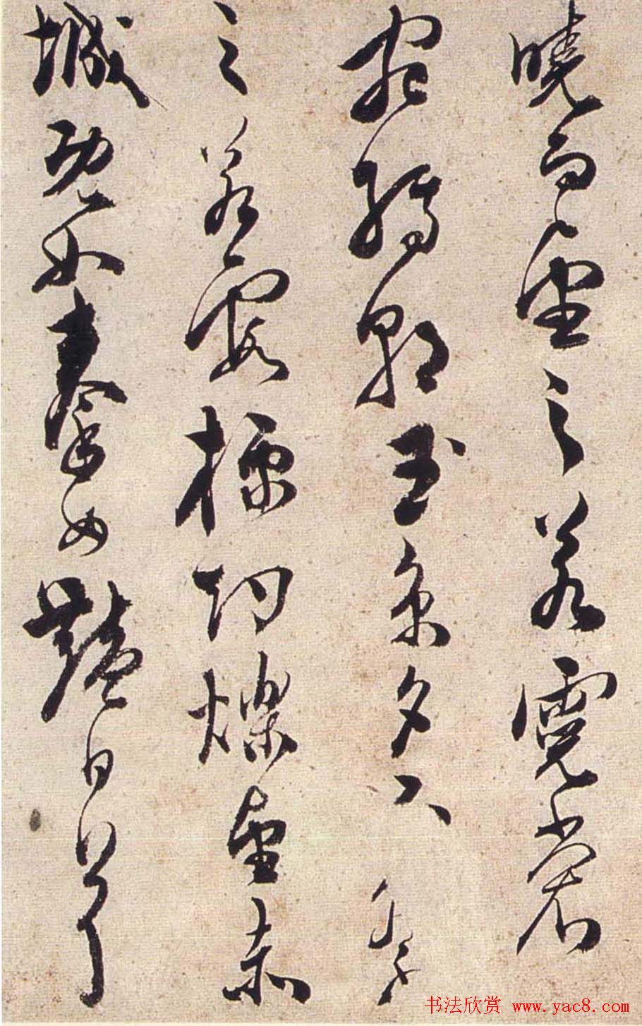 陈道复草书欣赏《宋之问秋莲赋》