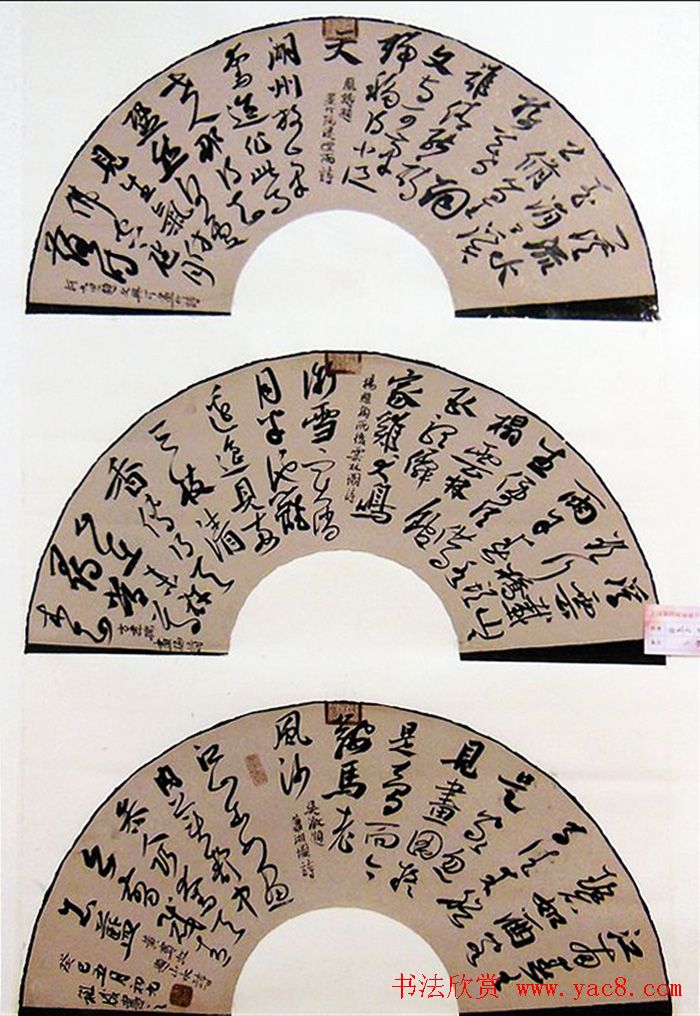 全国第四届扇面书法艺术展获奖入展作品欣赏