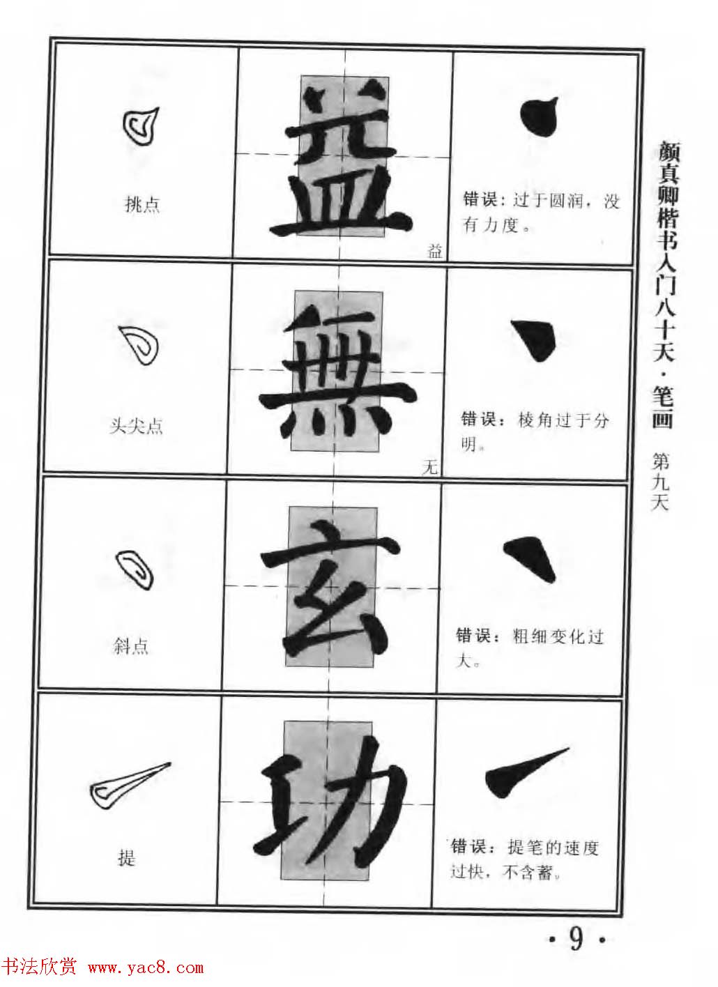 书法教程字帖《颜真卿楷书入门80天》