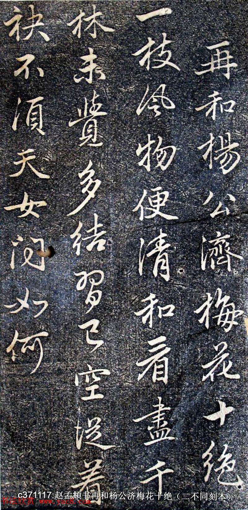 赵孟頫书帖《再和杨公济梅花十绝》