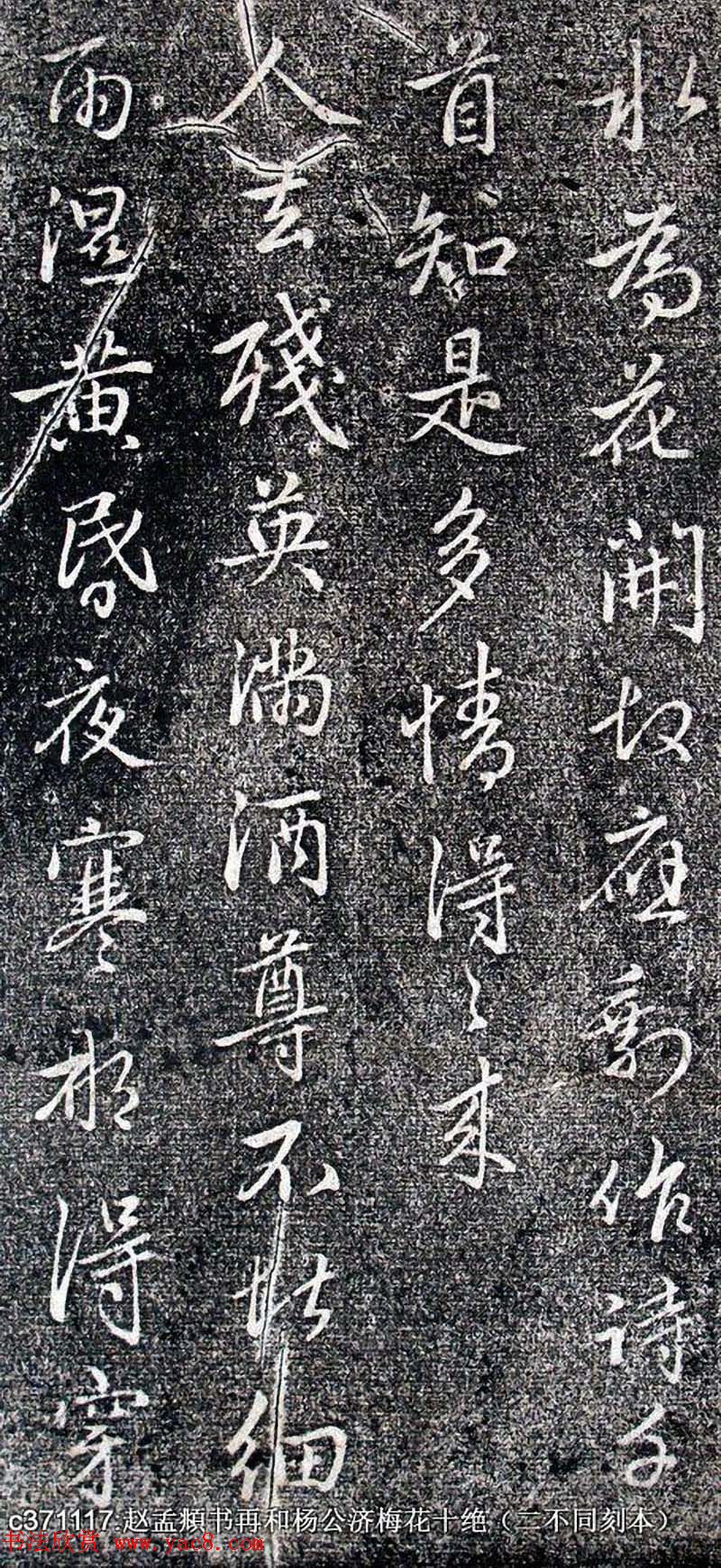 赵孟頫书帖《再和杨公济梅花十绝》