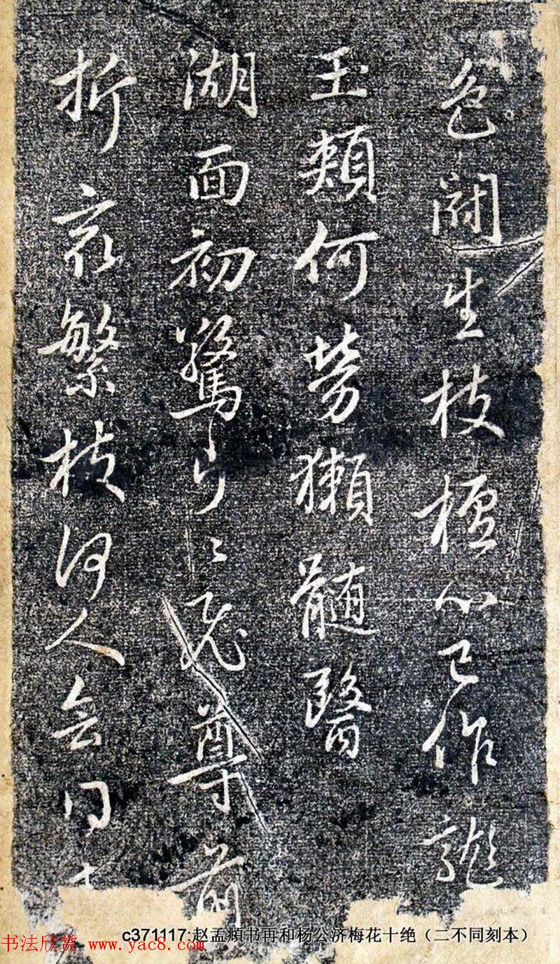 赵孟頫书帖《再和杨公济梅花十绝》