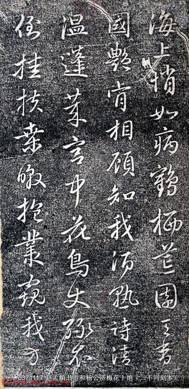 赵孟頫书帖《再和杨公济梅花十绝》