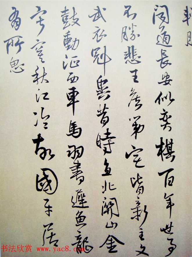 著名书法家傅山行草书《杜甫秋兴八首卷》