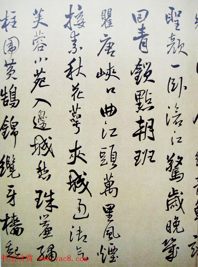 著名书法家傅山行草书《杜甫秋兴八首卷》