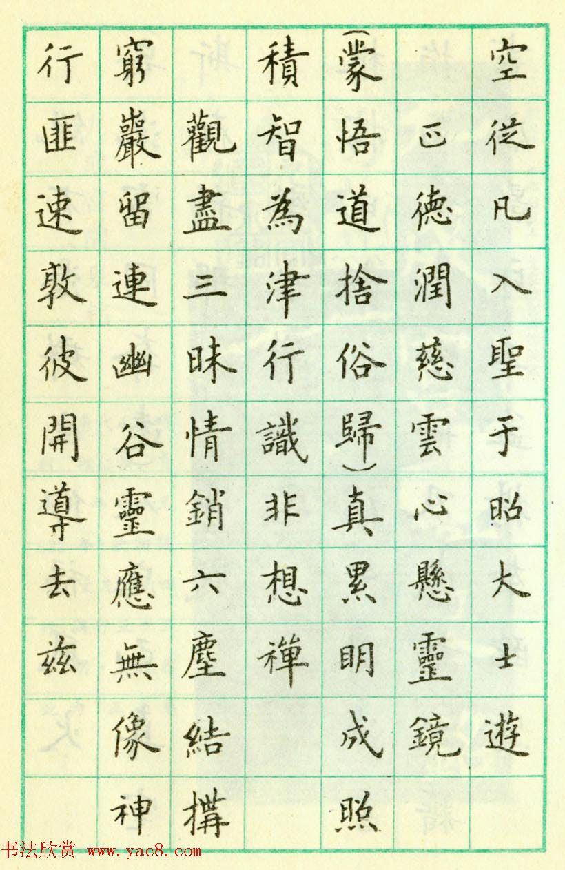 卢中南钢笔楷书欣赏《临欧阳询化度寺塔铭》