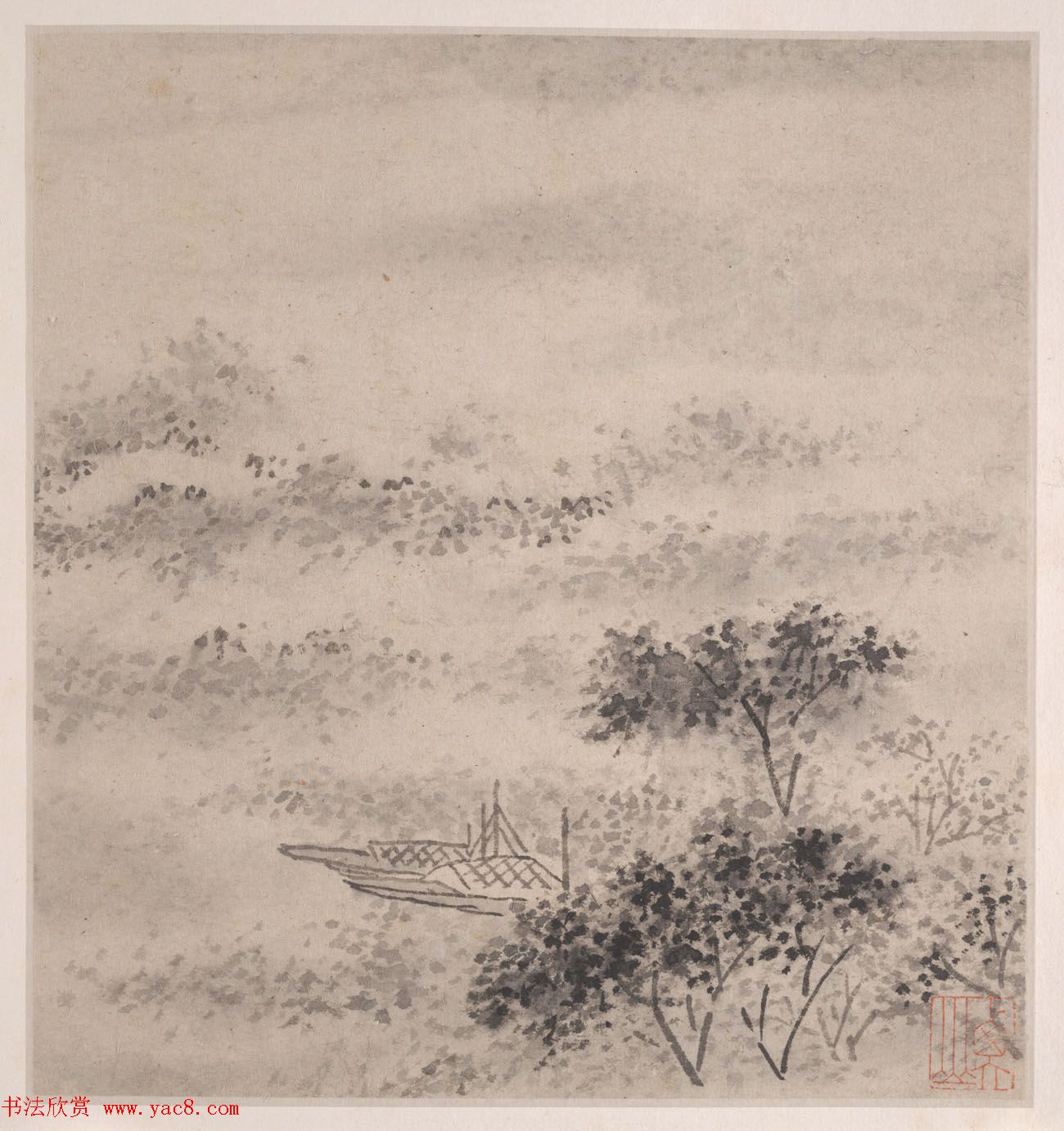 文徵明书画册页欣赏《潇湘八咏》