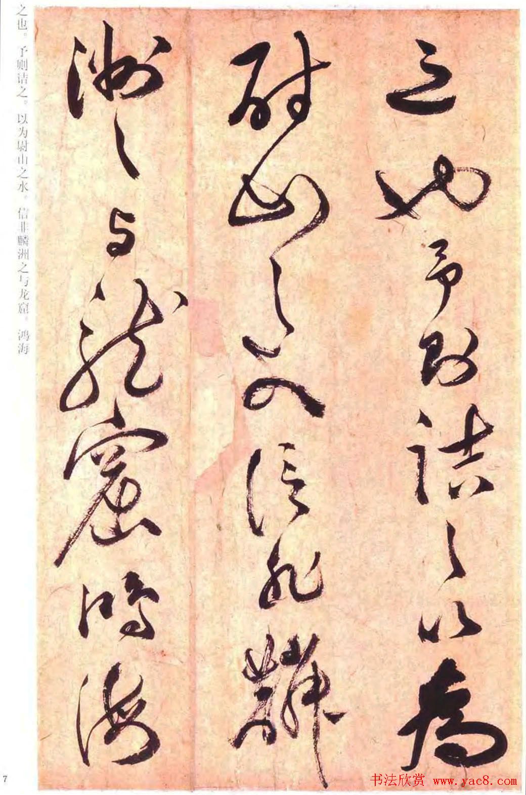 祝允明草书书法赏析《云江记》