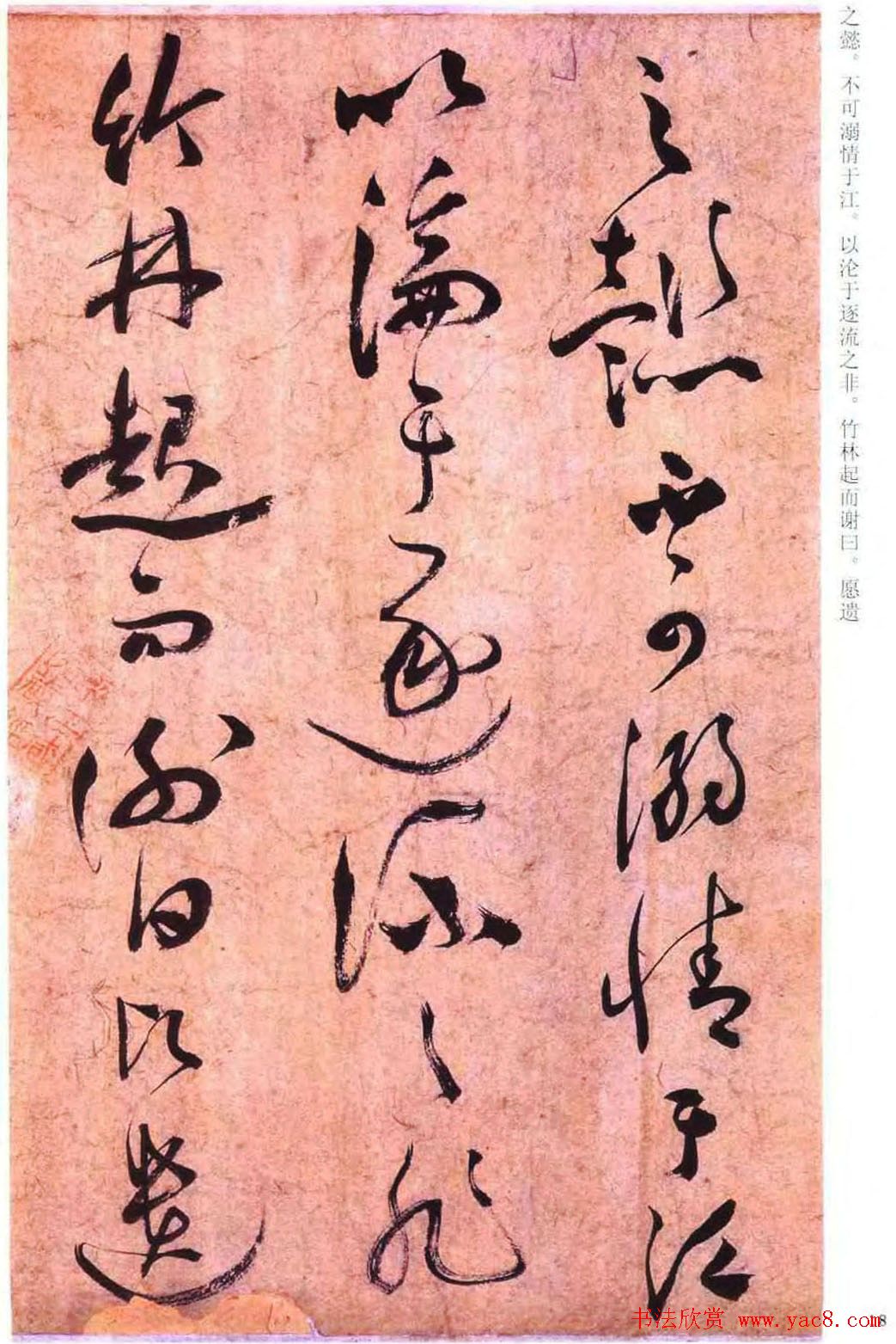 祝允明草书书法赏析《云江记》