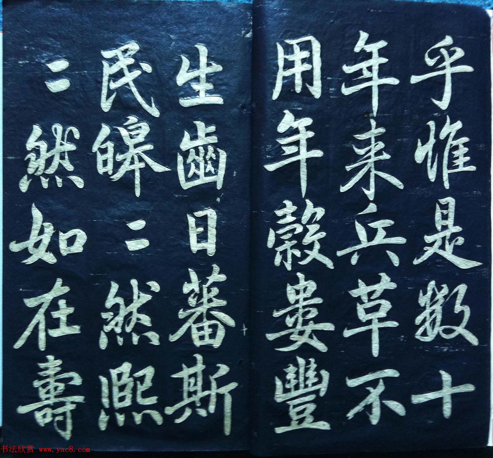 兰新家传碑帖欣赏《赵文敏寿春堂》