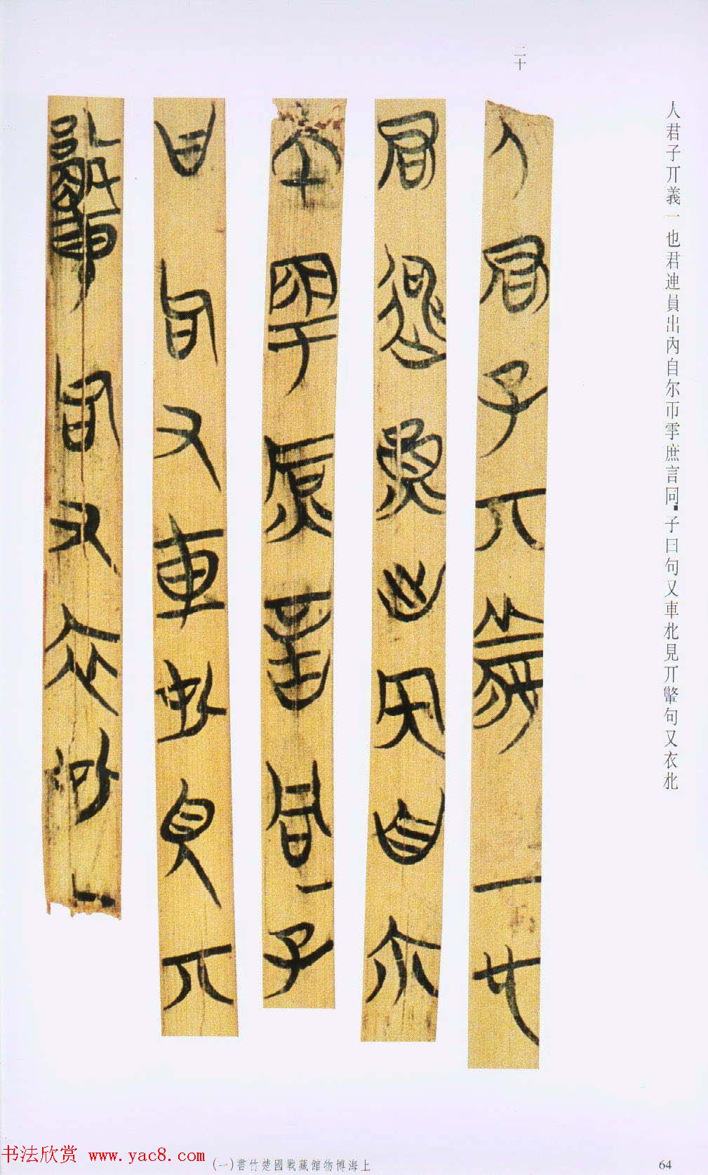 战国楚竹简书法欣赏《缁衣篇》