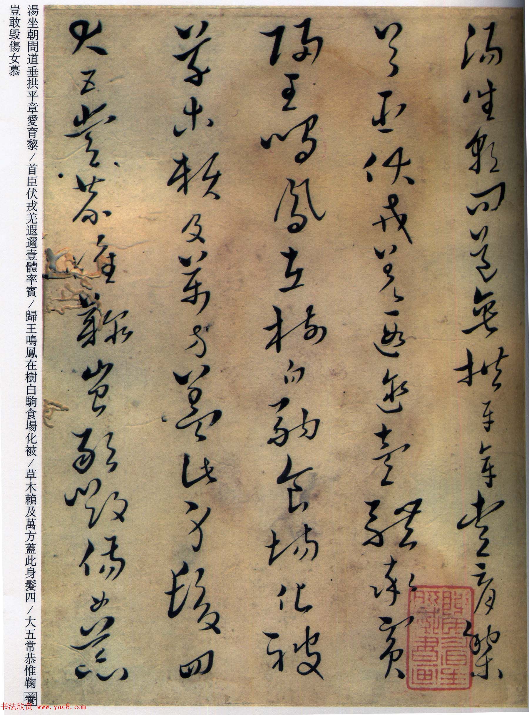 赵朴初题字《黄道周草书千字文》