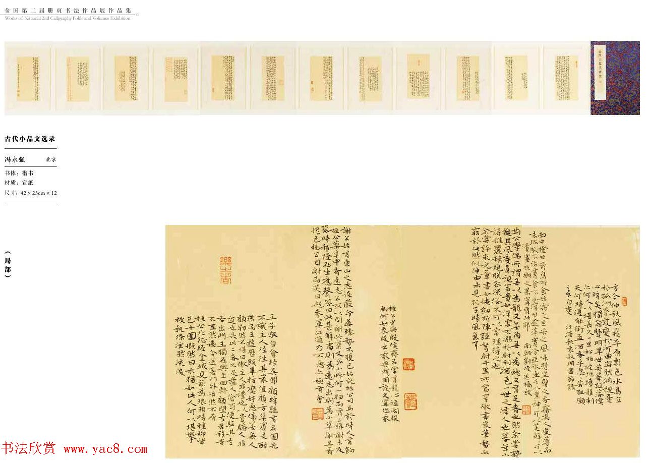 全国第二届册页书法作品展获奖作品欣赏