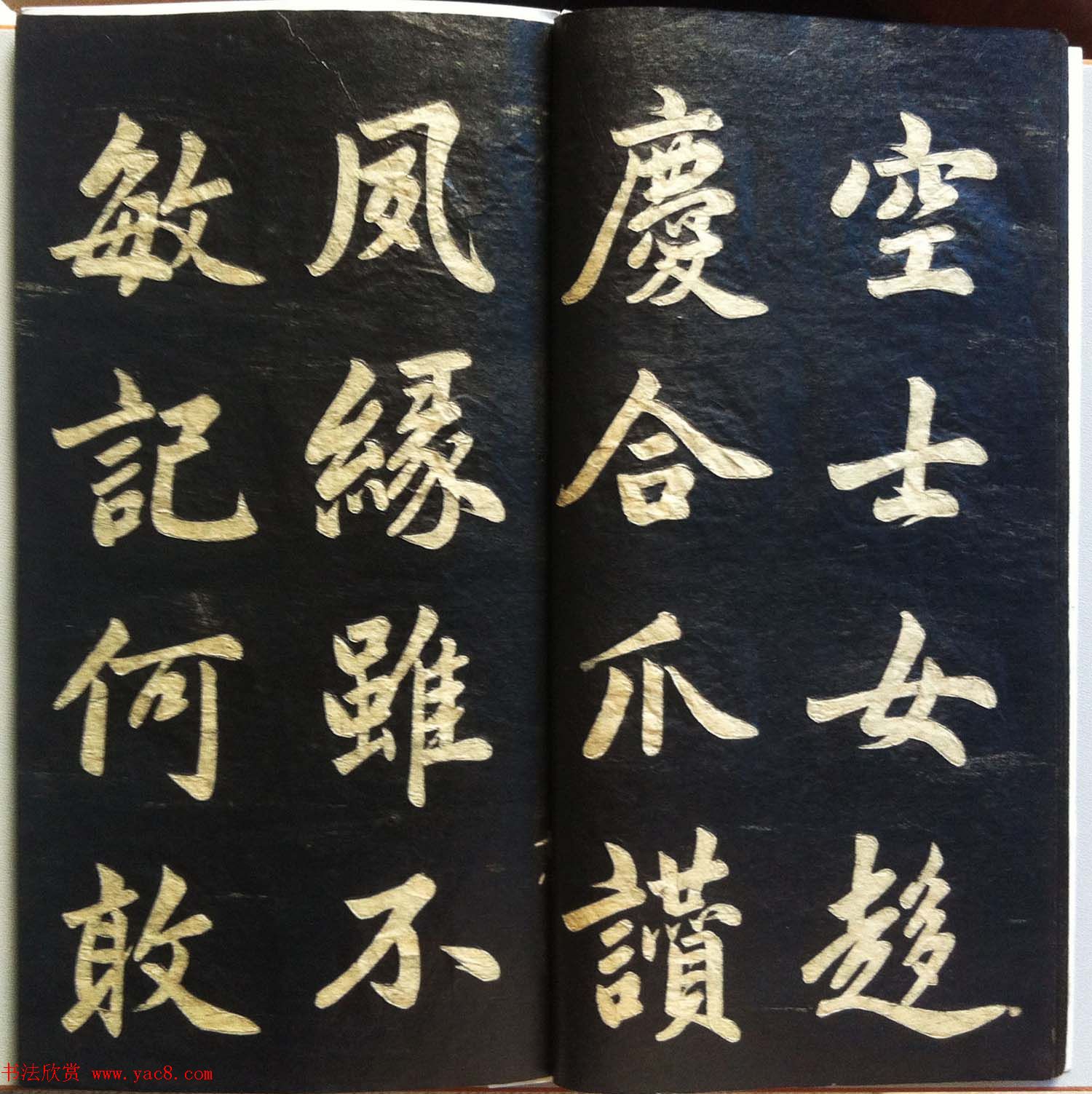 兰新家传书法帖分享《赵文敏观音殿》