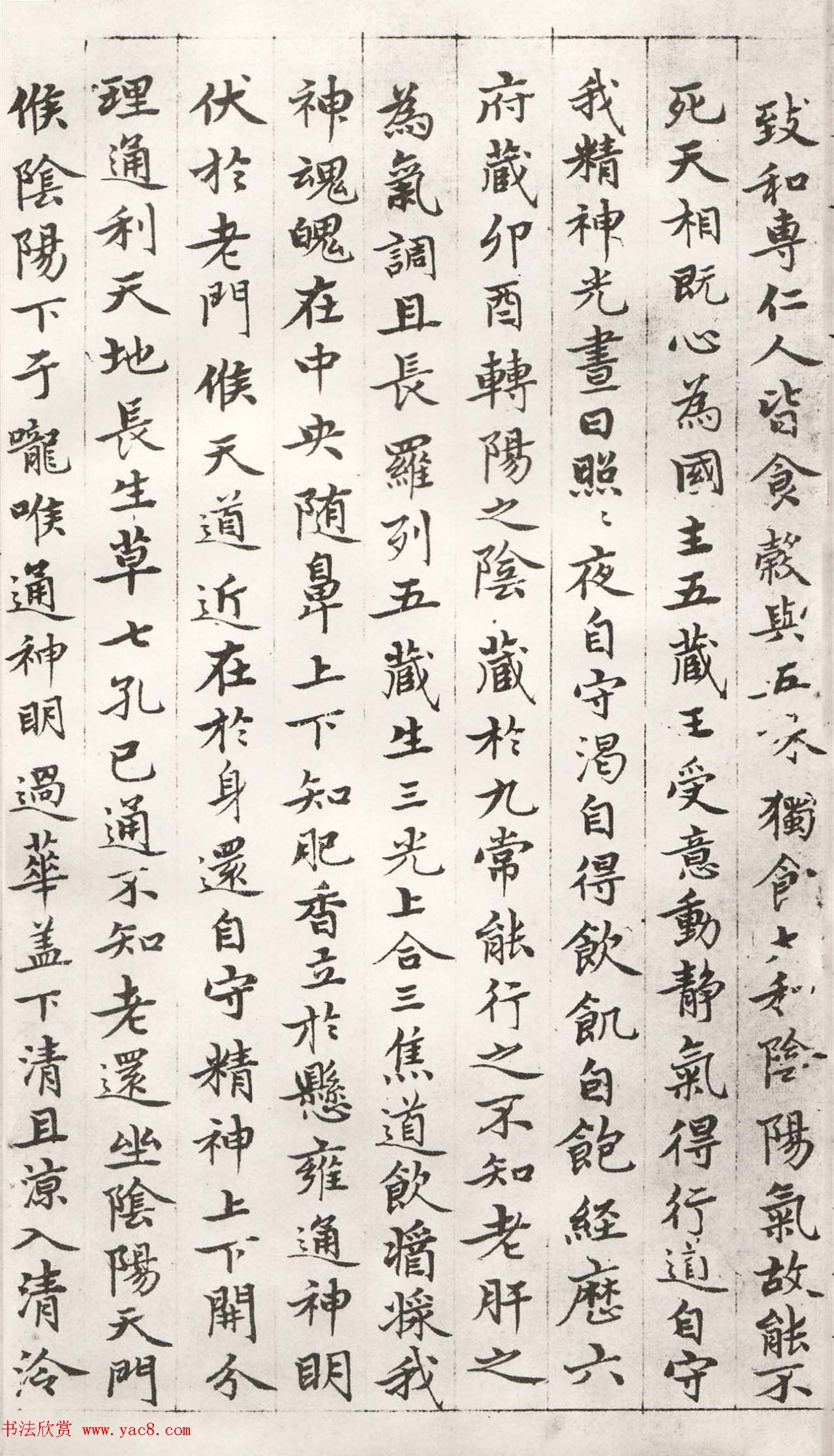 赵孟頫小楷书法《应夫人之请摹黄庭经》