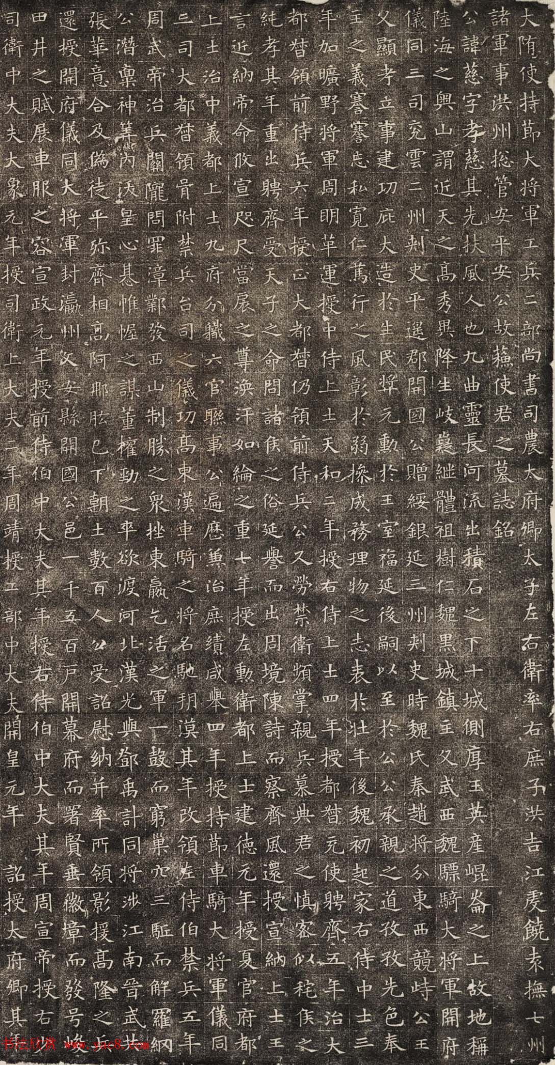 隋代楷书石刻精品《苏慈墓志》