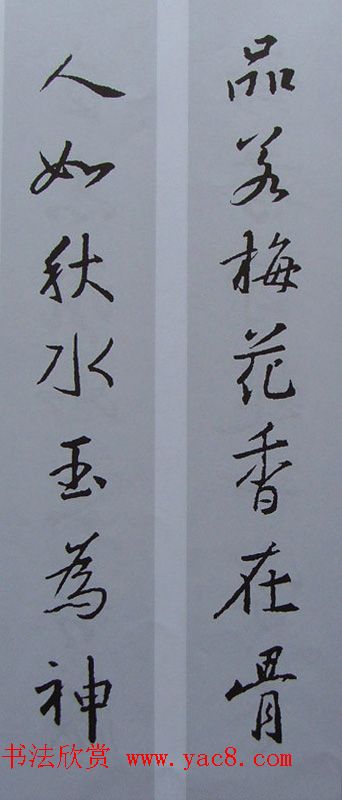 王羲之行书集字书法对联欣赏70幅