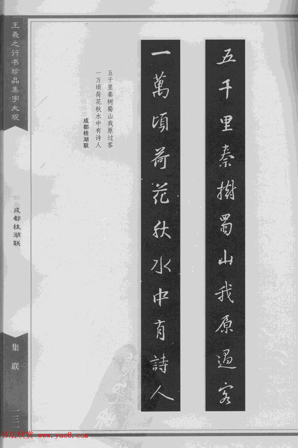 集文集联作品《王羲之行书珍品集字大观》