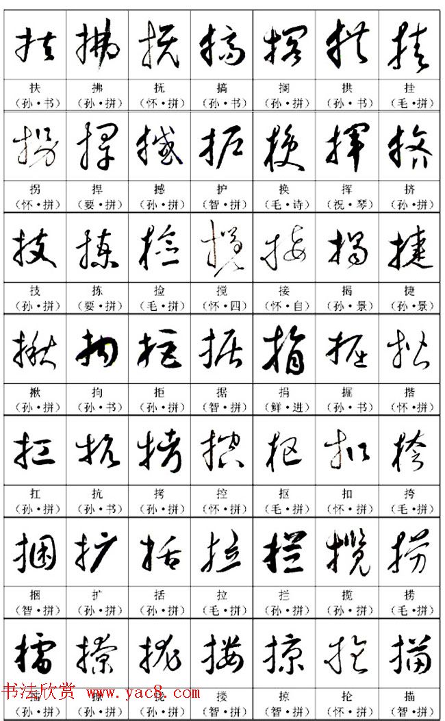 书法教材《名帖名家草书字帖范字》
