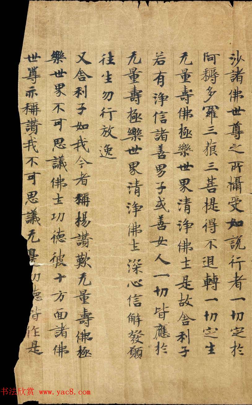 敦煌遗书《称赞净土佛摄受经》