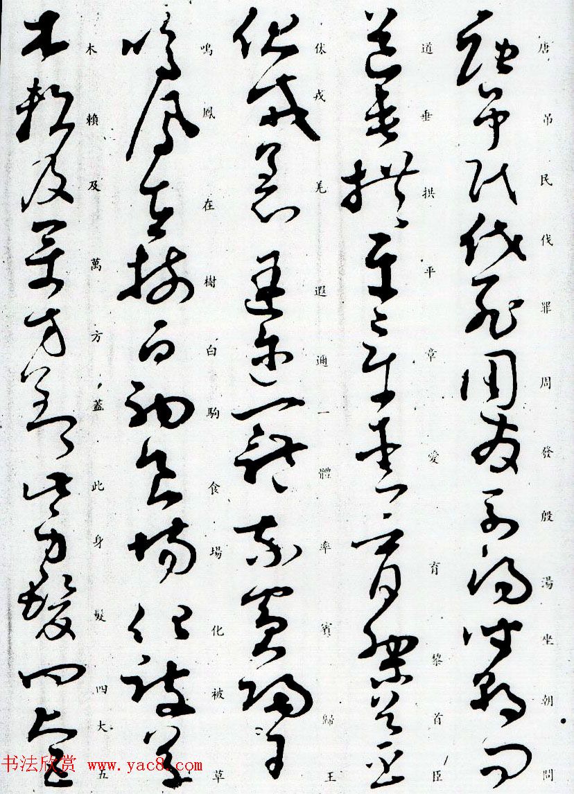 孙过庭草书字帖欣赏《唐孙虔礼书千字文》