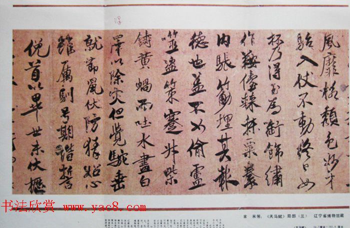 米芾行书作品欣赏《天马赋》三种