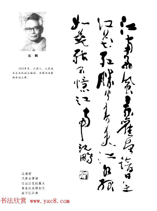 中日书法百家墨迹精华-中国书家作品