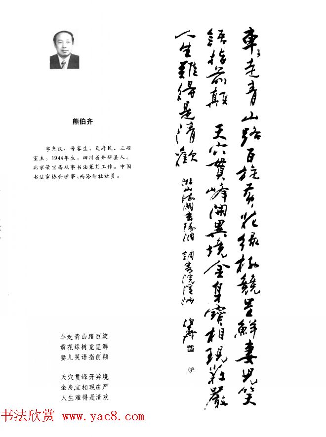 中日书法百家墨迹精华-中国书家作品