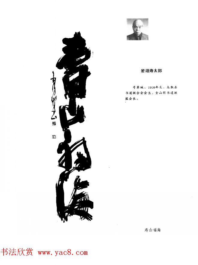 中日书法百家墨迹精华-日本书家作品