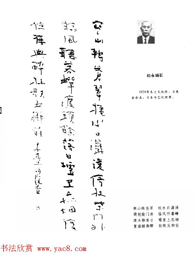 中日书法百家墨迹精华-日本书家作品