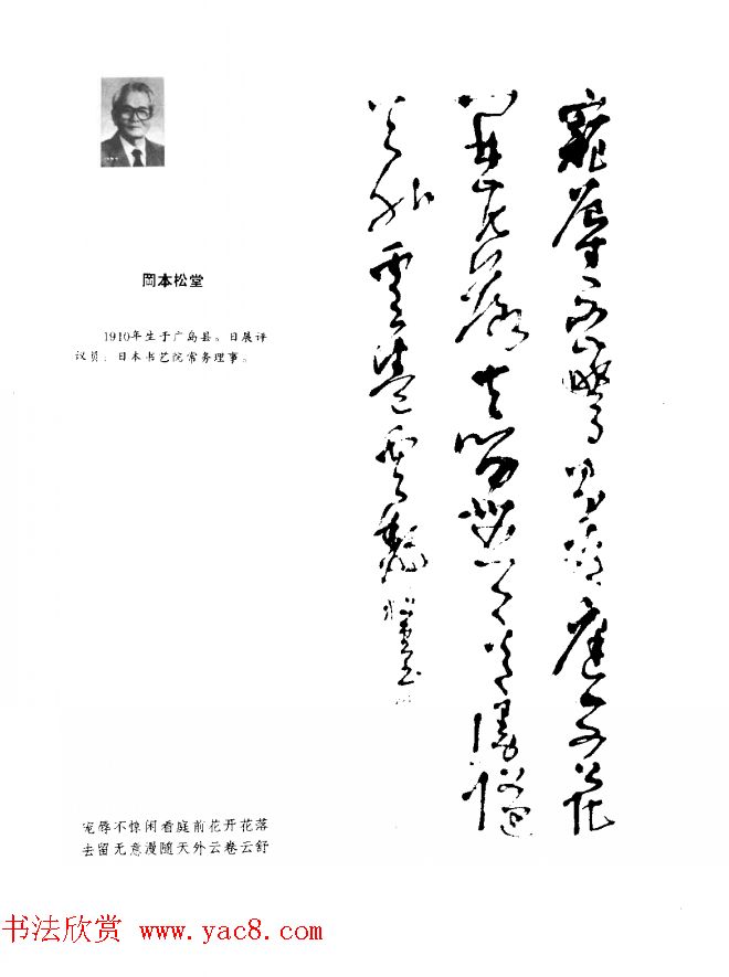 中日书法百家墨迹精华-日本书家作品