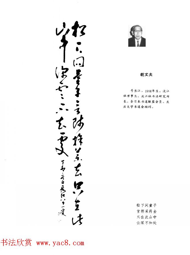 中日书法百家墨迹精华-日本书家作品