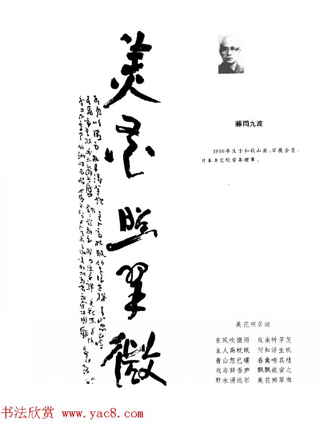 中日书法百家墨迹精华-日本书家作品