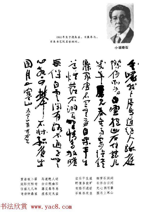 中日书法百家墨迹精华-日本书家作品