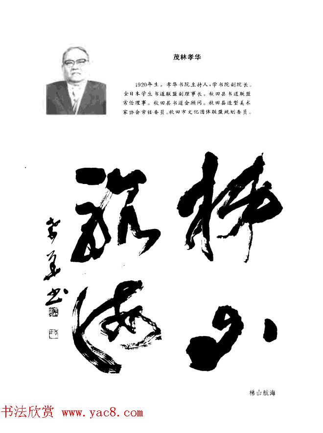 中日书法百家墨迹精华-日本书家作品