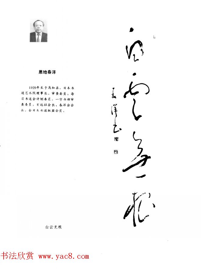 中日书法百家墨迹精华-日本书家作品