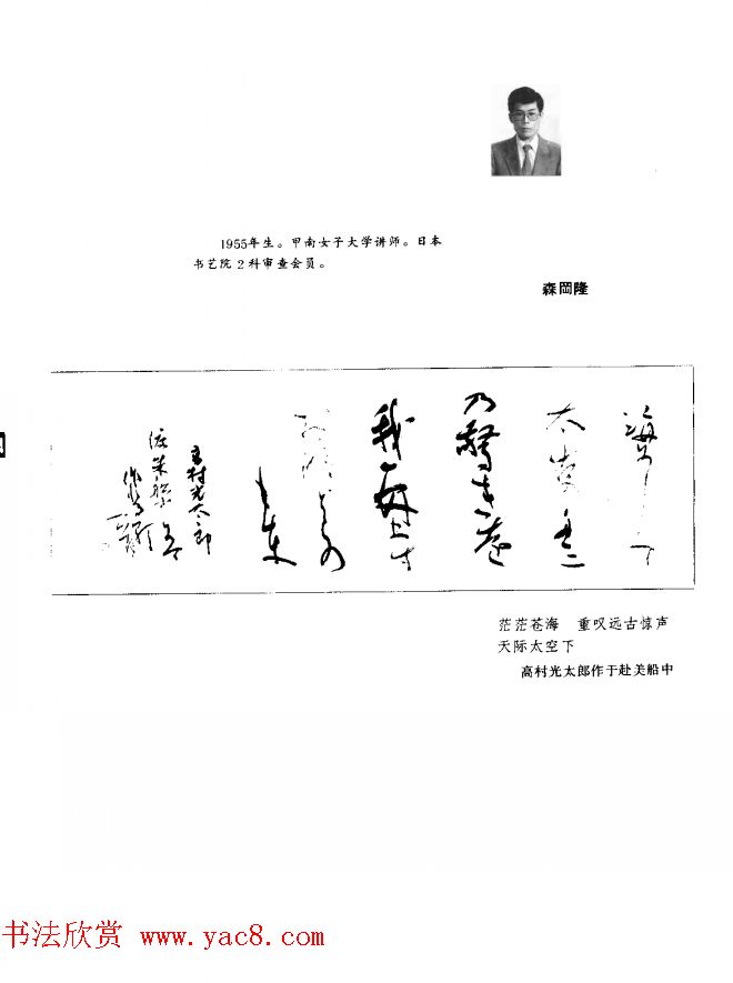 中日书法百家墨迹精华-日本书家作品