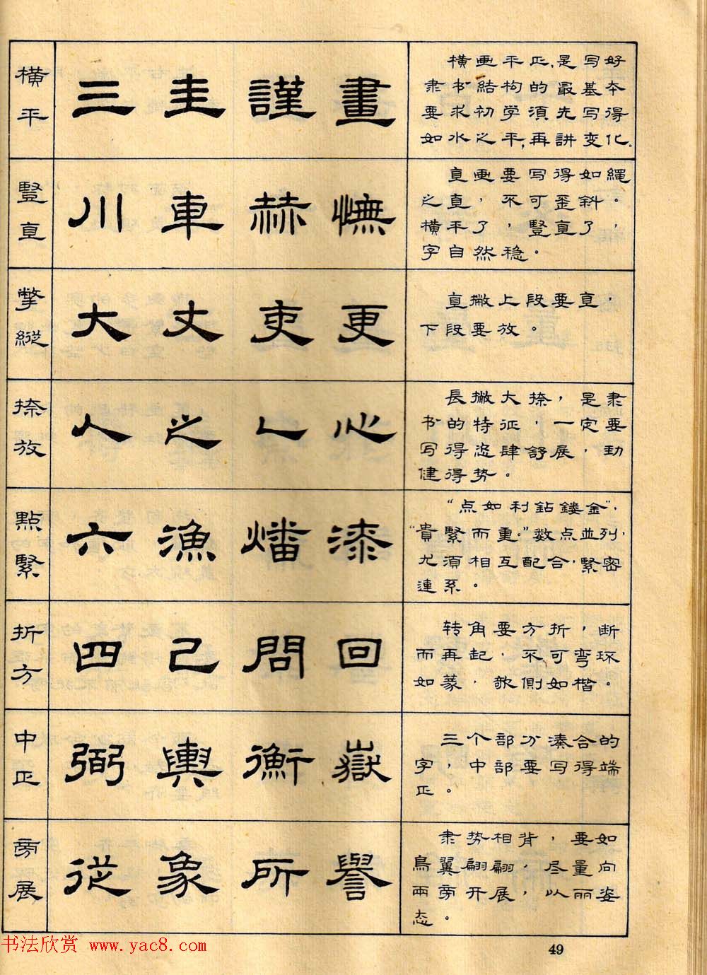 任政毛笔隶书字帖欣赏《隶书写法指南》