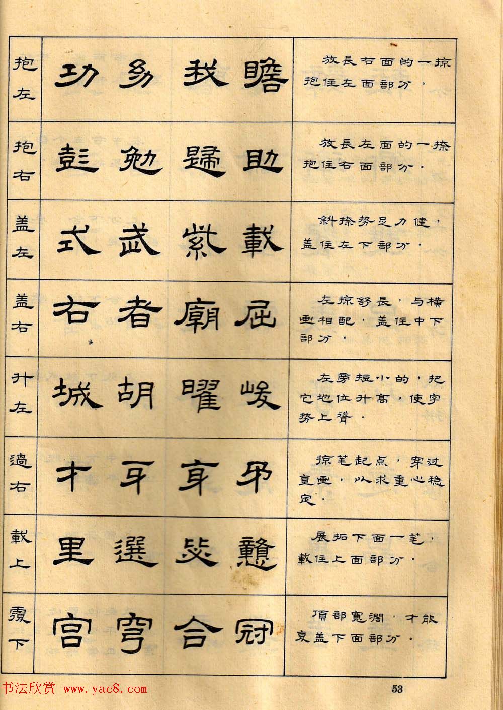 任政毛笔隶书字帖欣赏《隶书写法指南》