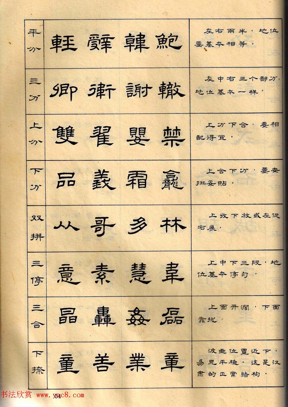 任政毛笔隶书字帖欣赏《隶书写法指南》