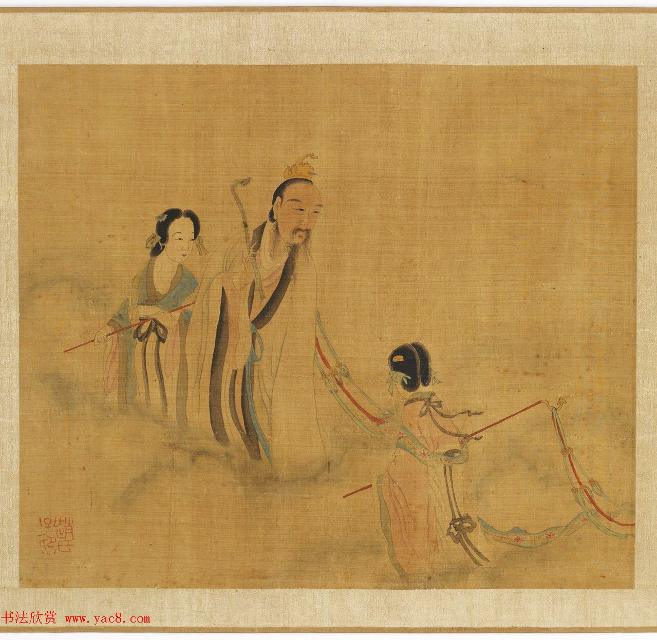 赵孟頫丹青欣赏《赵松雪九歌图》美国弗利尔美术馆藏