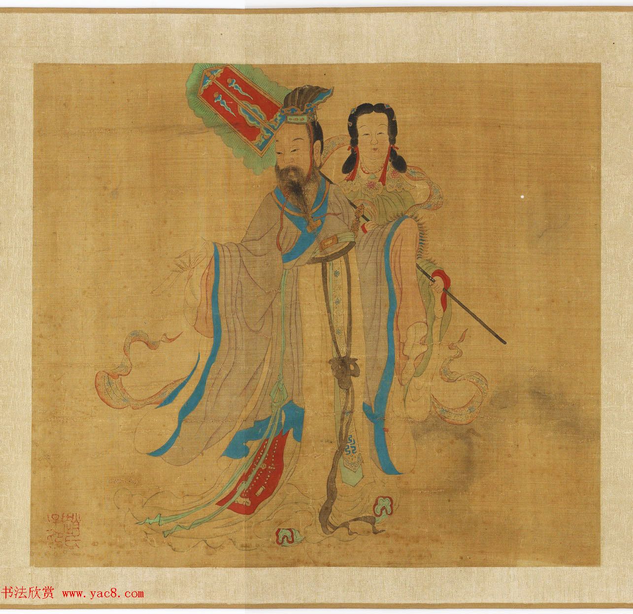 赵孟頫丹青欣赏《赵松雪九歌图》美国弗利尔美术馆藏